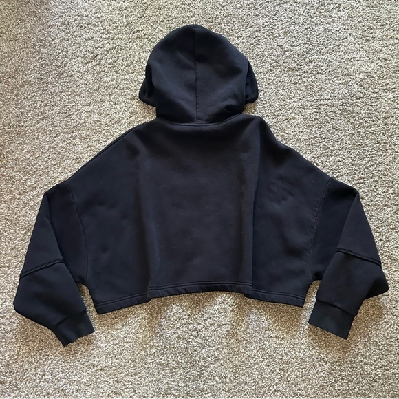 Women’s Oner Active Black Cropped Hoodie - Picture 8 of 10
